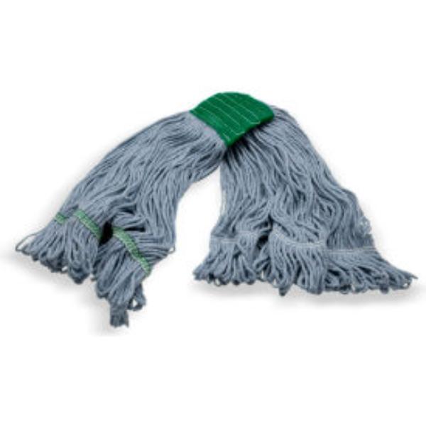 B3127949 4-Ply Looped End Mop with 5 in. Green Band, Natural - Medium