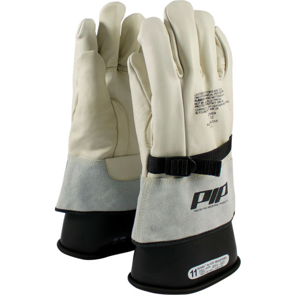 B676583 Top Grain Cowhide Leather Protector for Novax Reinforced Gloves, Brown - Size 9