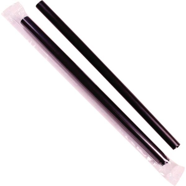 Picture of United Stationers Supply B3181315 Karat Boba Straws, Black - 9 in. - 1600 per Case
