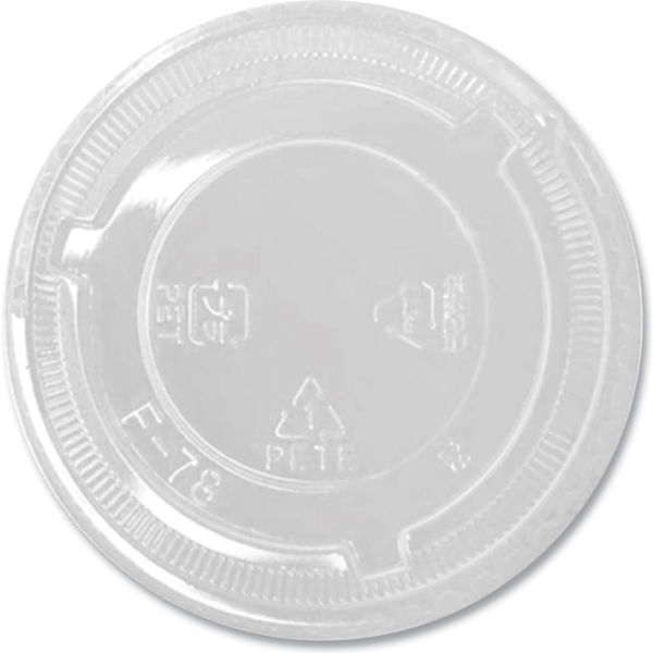 Picture of United Stationers Supply B3181085 Karat Cold Flat No Hole Fits 8-10 oz Cups Lids&#44; Clear - 1000 per Case