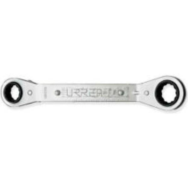 Offset Ratcheting Box-End Wrench - Silver - 5.437 in. - 12-Point Design