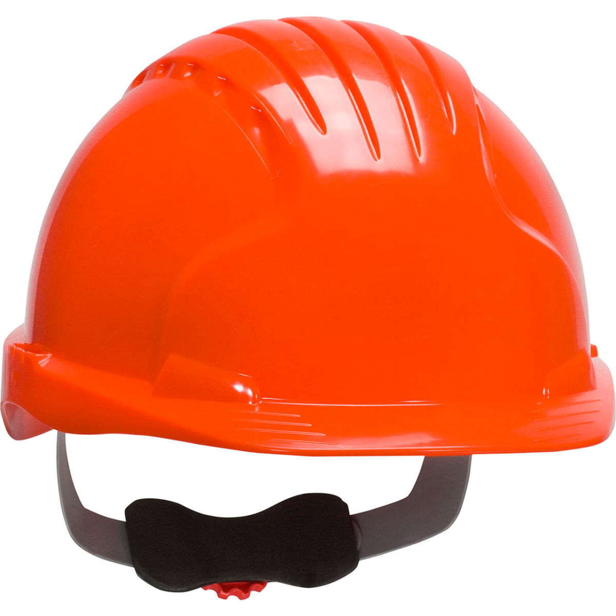 B3113394 Evolution Deluxe 6151 Cap Style HDPE Shell 6-Point Suspension Ratchet Adjustment Hard Hat, Neon Orange