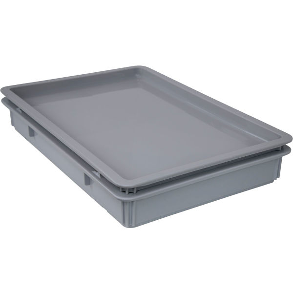 Picture of Quantum Storage Systems B3149368 Polypropylene All Purpose Utility Tub Stackable&#44; Gray - 26 x 18 x 3 in.
