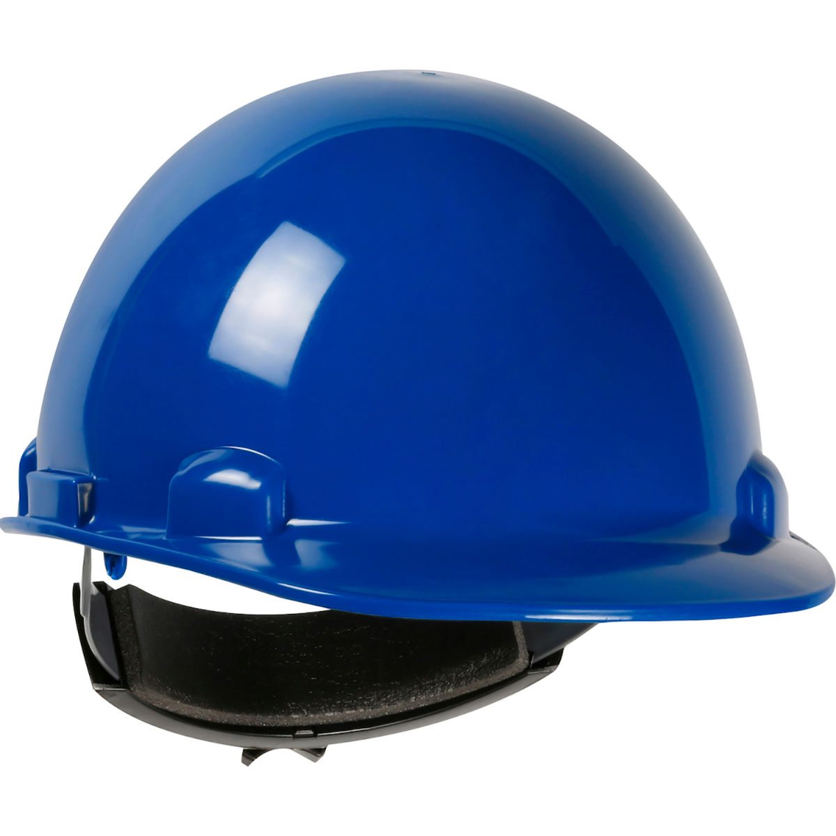 B3113556 Dynamic Dom Cap Style Dome HDPE Shell 4 Point Suspension Ratchet Adjustment Hard Hat, Royal