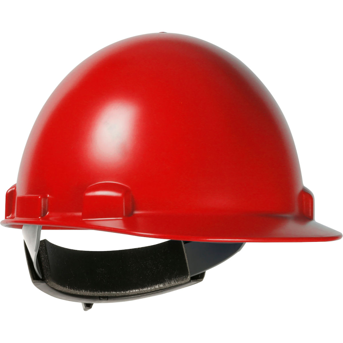 B3113450 Stromboli Cap Style Dome ABS & Polycarbonate Shell 4 Point Nylon Webbing Cradle Hard Hat, Red