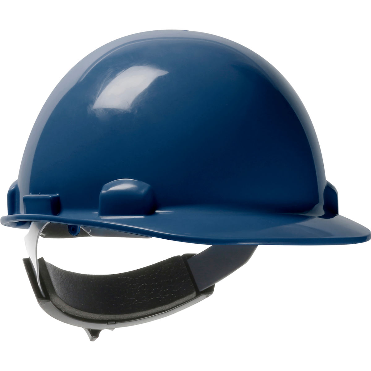 B3113742 Dynamic Dom Cap Style Dome HDPE Shell 6-Point Suspension Ratchet Adjustment Hard Hat, Steel Blue