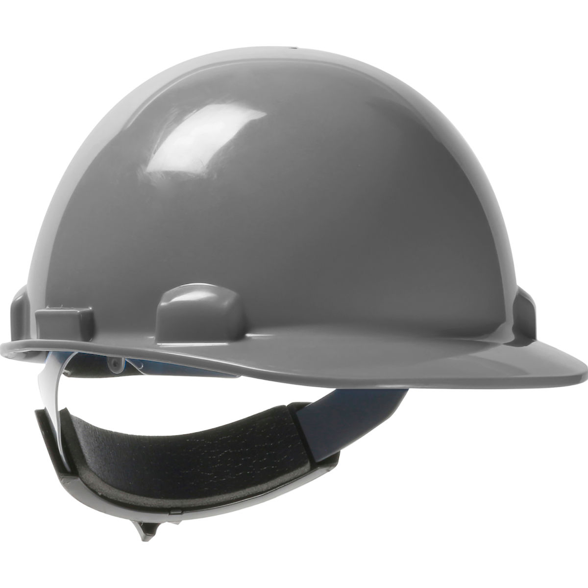 B3113573 Dynamic Dom Cap Style Dome HDPE Shell 6-Point Suspension Ratchet Adjustment Hard Hat, Gray
