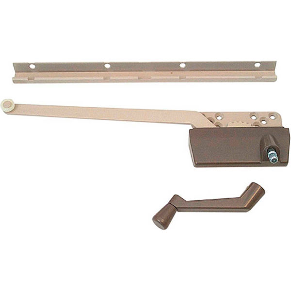 Wood Casement Operator - Bronze - 9.5 in. Arm - Durable Steel Construction