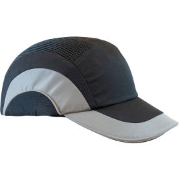 B3113675 Hard A1 Plus Baseball Style Bump HDPE Protective Liner with Adjustable Back Cap, Gray