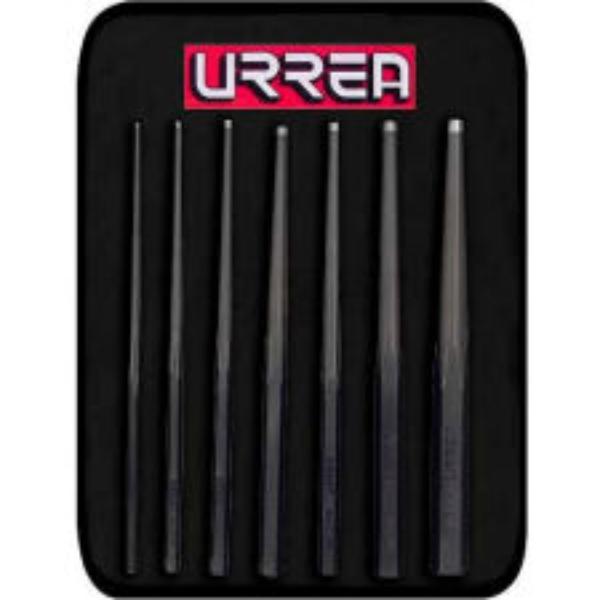 Punches and drift pins set of 7 pieces.