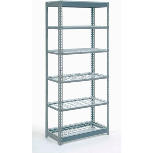Commercial Wire Shelving - Gray - 48x12x72 in. - Boltless Design