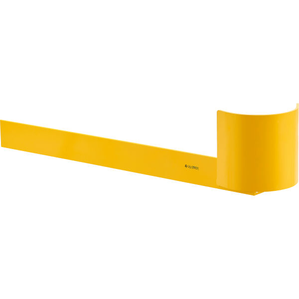 Picture of Global Industrial 670857 Right Side Pallet Rack End Protector&#44; Yellow - 36 x 0.375 in. Thick