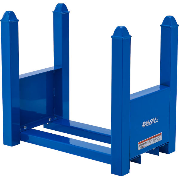Global Industrial 293283 16 x 12 x 14 in. Modular Bar Stack Rack, Blue