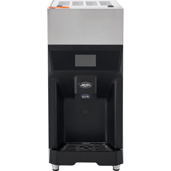 Picture of Global Industrial 243321 Air Cooled 220 lbs Production & 24 Hours Nexel Countertop Ice & Water Dispenser&#44; Black & Silver