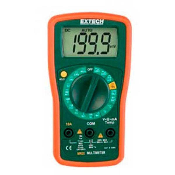 Picture of Flir Commercial Systems B1410562 Extech MN35 Digital Mini Multi Meter&#44; Red & Black - Pack of 5