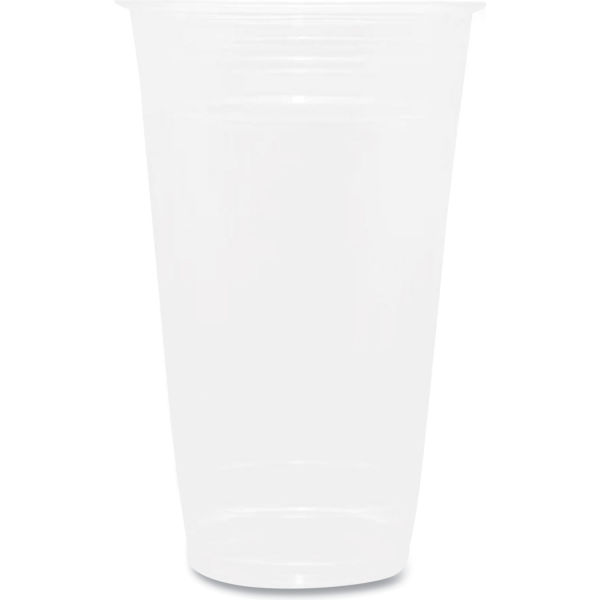 Picture of United Stationers Supply B3181157 Karat PET 24 oz Capacity Plastic Cups, Clear - 600 per Case