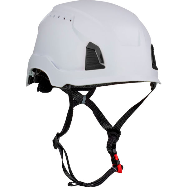 B3186916 Traverse Industrial 4-Point Chin Strap Vented Type 1 Climbing Helmet, White