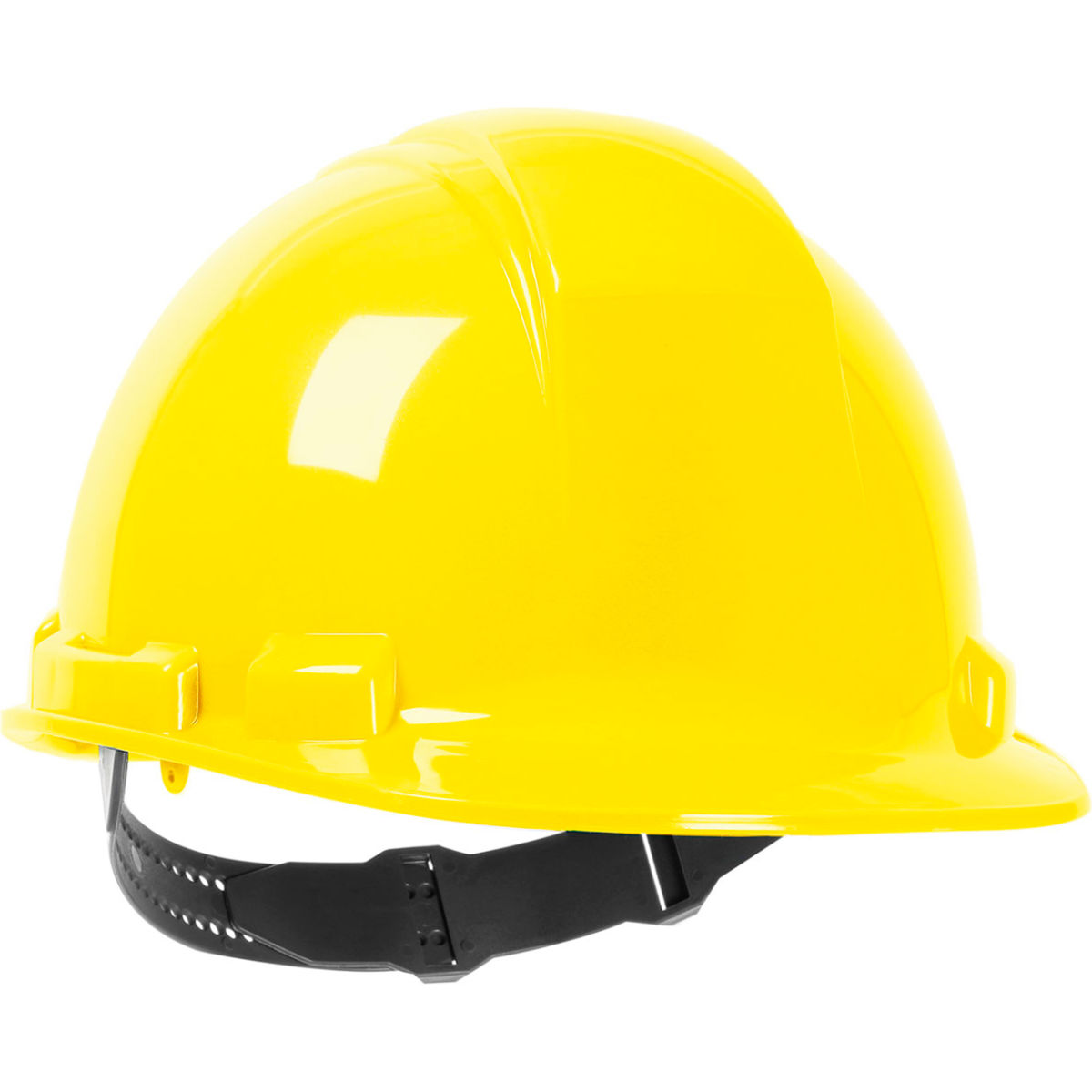 B3113518 Whistler Cap Style HDPE Shell 4-Point Textile Suspension & Pin-Lock Adjustment Hard Hat, Yellow