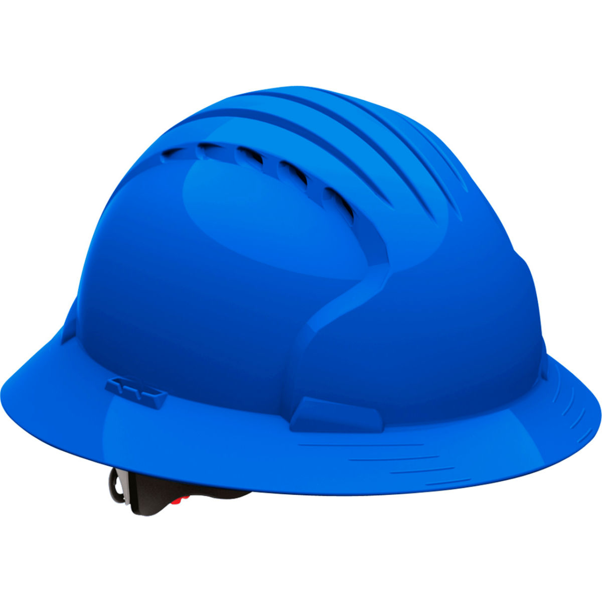 B3113654 Evolution Deluxe 6161 Full Brim HDPE Shell 6-Point Suspension Ratchet Adjustment Hard Hat, Blue
