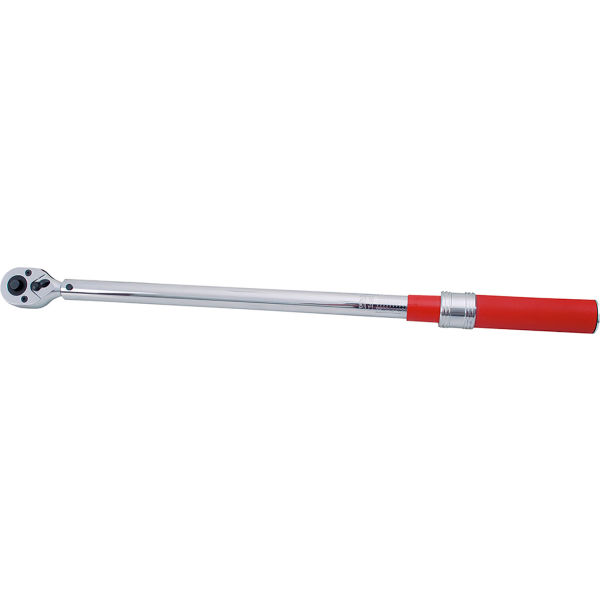B3152700 One Scale 0.75 in. Drive 100-600 ft. 48.437 in. Click Torque Wrench, Silver