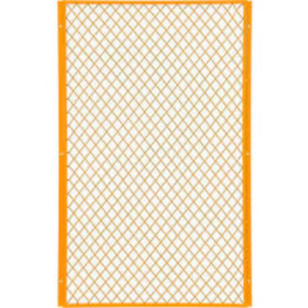 Global Industrial 184902 Machinery Wire Fence Partition Panel, Yellow - 3 ft.
