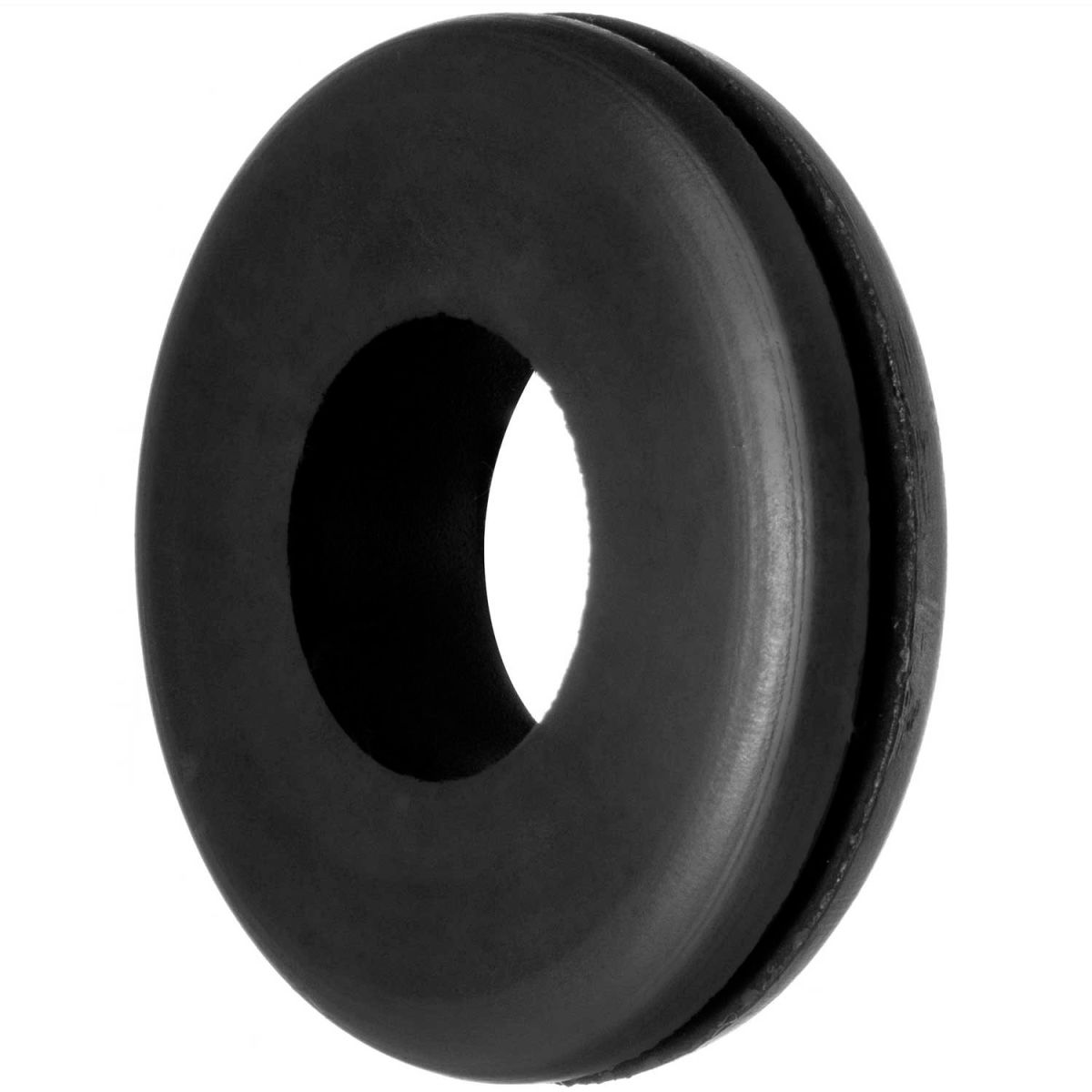 Rubber Push-In Grommet - Black - 0.75 in. - Pack of 10 - Durable SBR Material