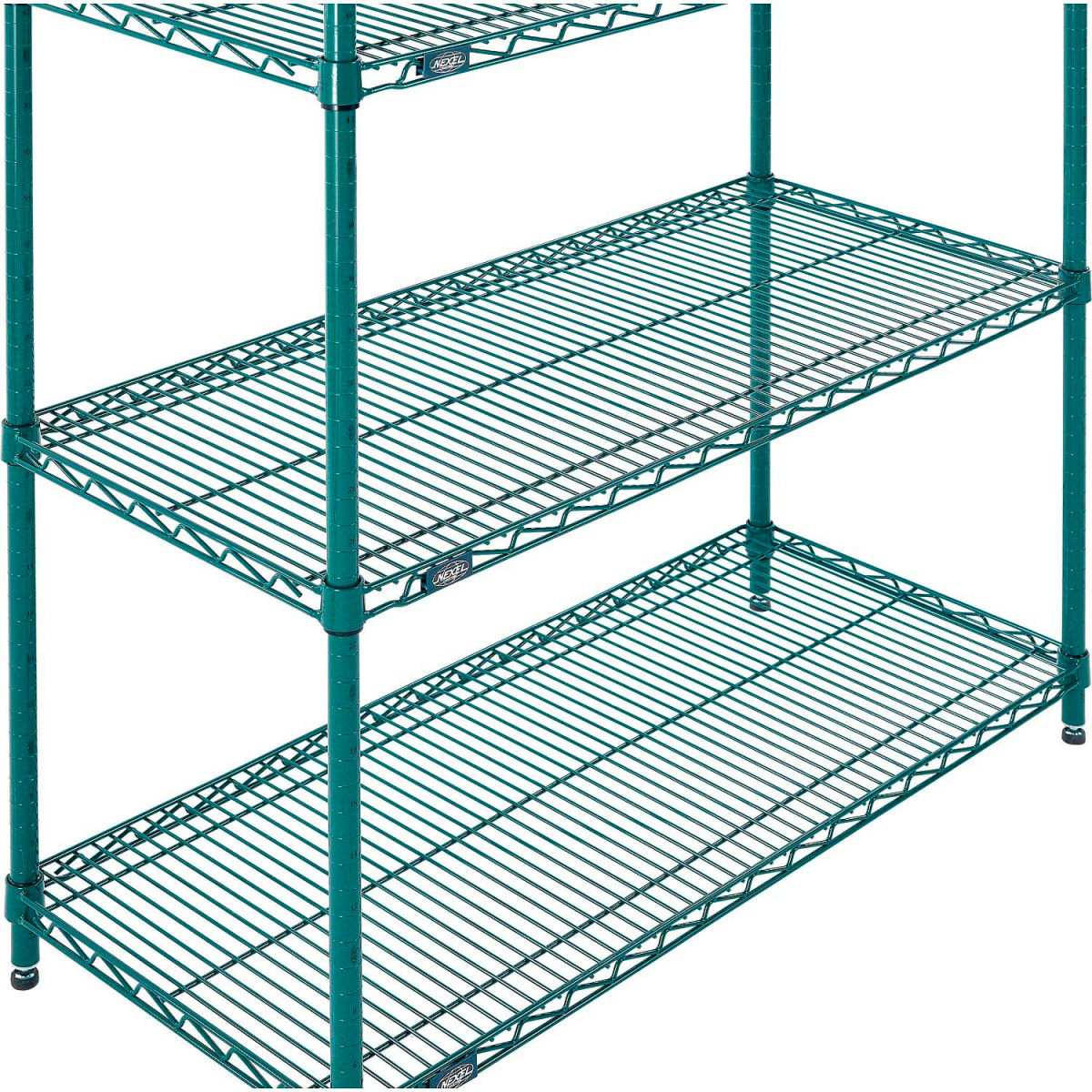 Global Industrial 18425G 4 Shelf Wire Shelving Unit Starter - 42 x 18 x 54 in. - Poly Green