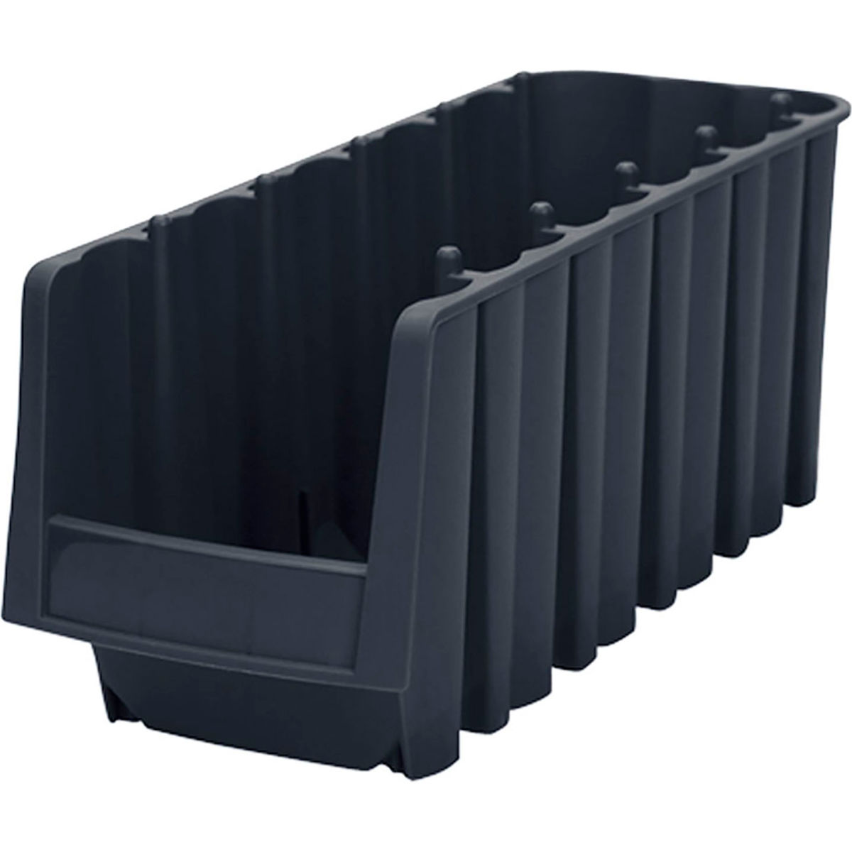 506106 Plastic Economy Bin - 17.87 x 6.62 x 7 H in. - Black