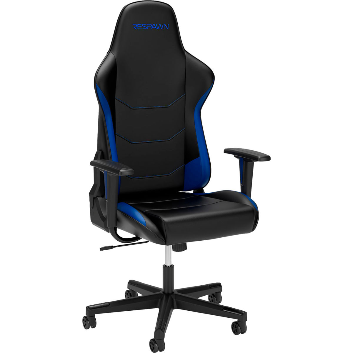 B3186377 110 Ergonomic Gaming Chair, Racing Style High Back Computer Desk Office Chair - Blue & Black