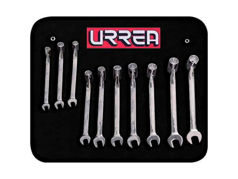 B994574 Flex Combination Metric Wrench Set, 10 mm - 19 mm - Silver - 10 Piece