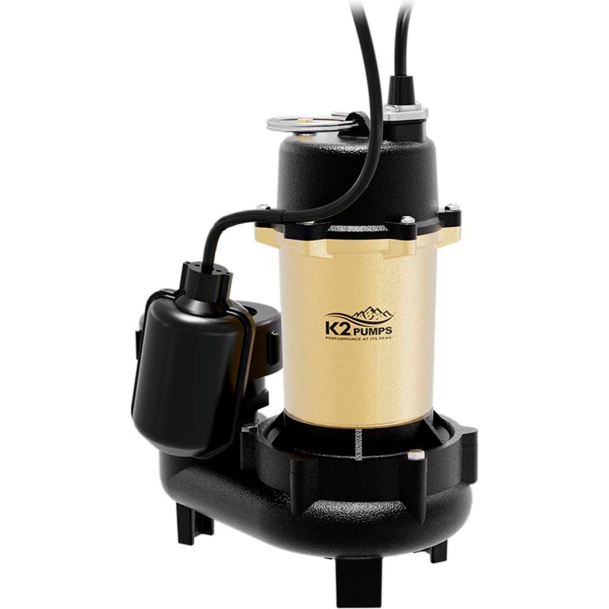 B3191272 Effluent Pump with Quick Connect Cast Iron Base, 0.5 HP 70 GPM - Multi Color
