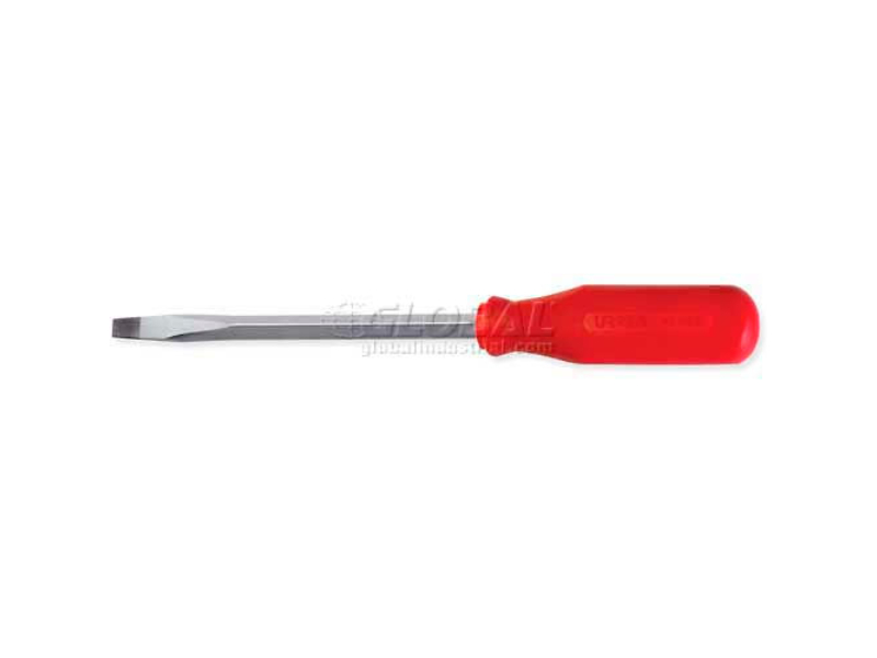 B993022 Red Handled Screwdriver, Slotted Tip 7.93 in., 4 in. x 0.25 in. Square Shank