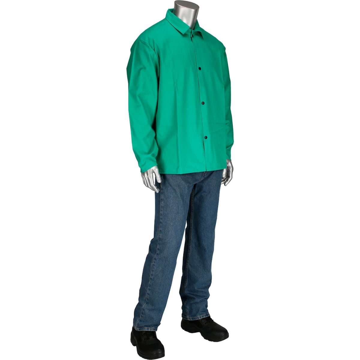 B3116100 30 in. FR Twill Cotton Jacket - 9 oz - Green - 4XL