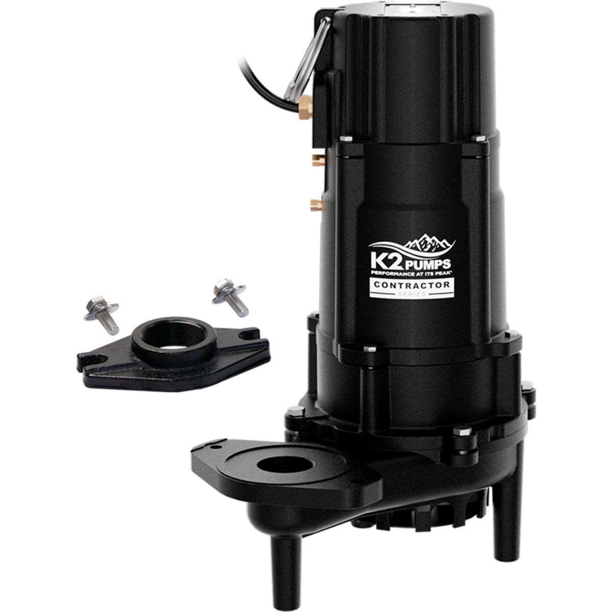 B3191261 Contractor Series Effluent Pump Cast Iron Base, 1 HP 61.7 GPM - Black