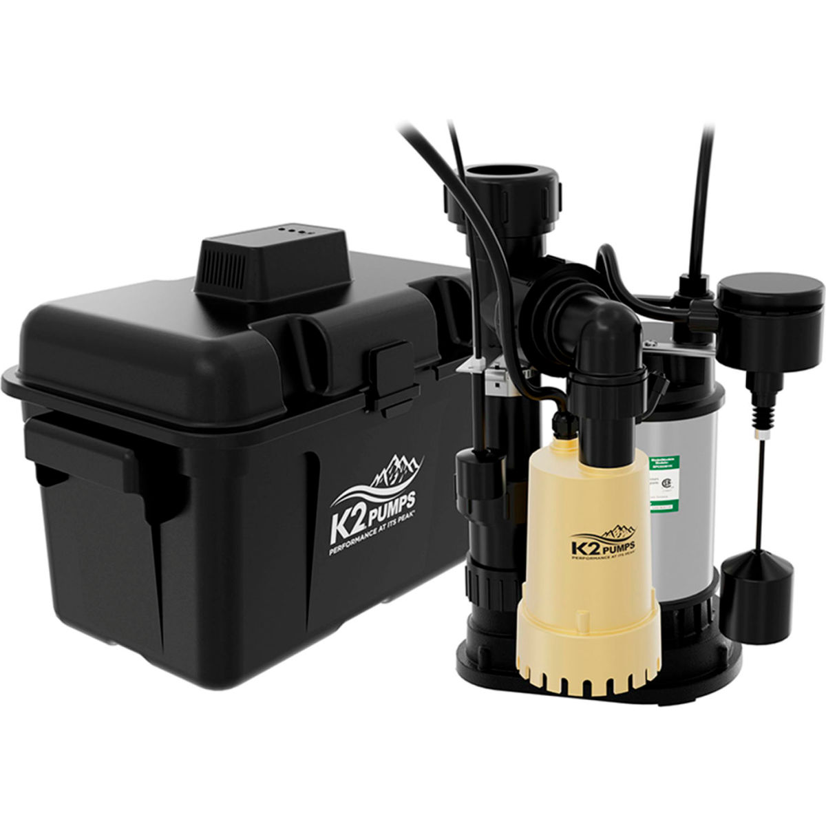 B3191279 0.33 HP The Sump Bunch Compact Pump System - Black