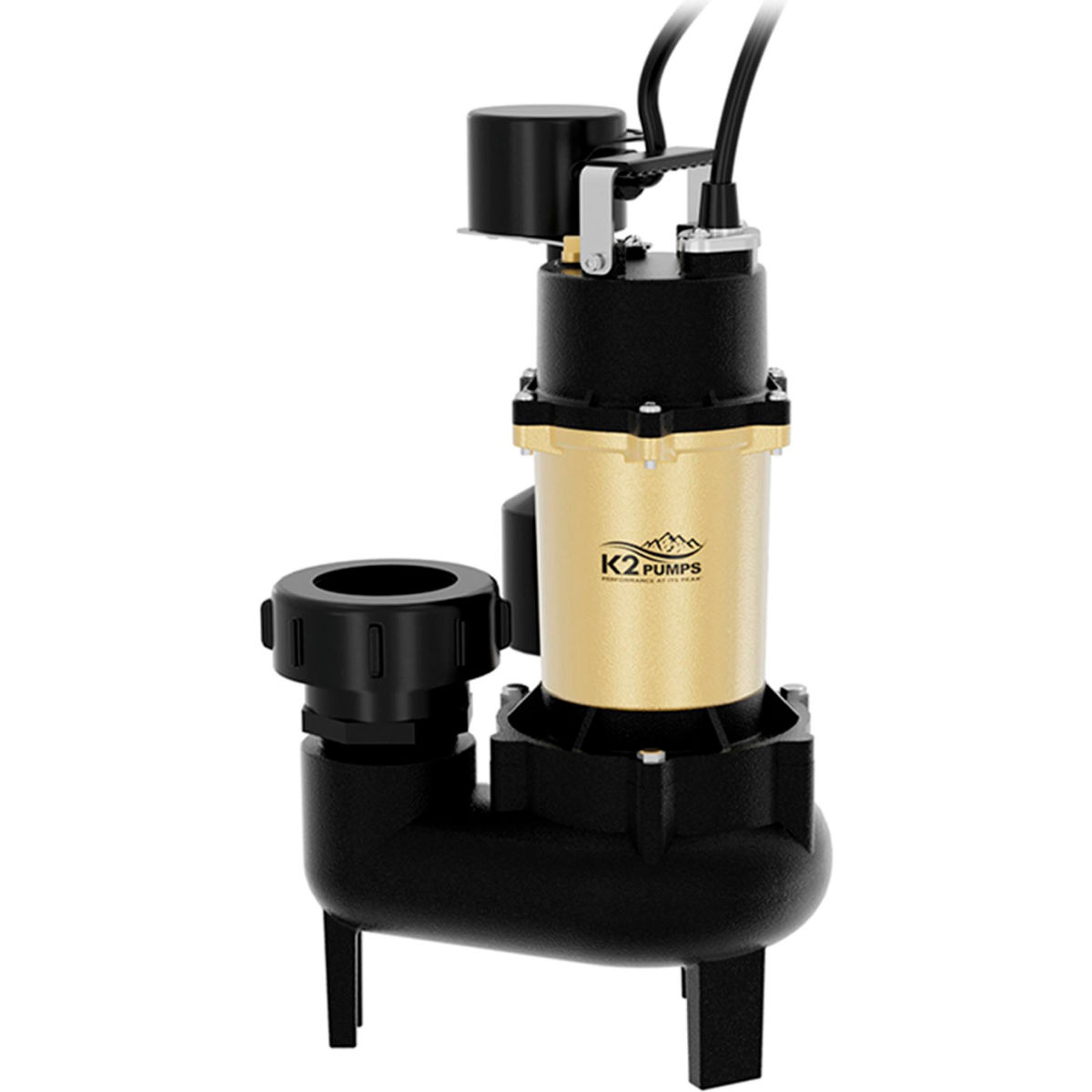 B3191251 Sewage Pump with Piggyback Vertical Switch & Quick Connect, 0.5 HP 108 GPM - Multi Color