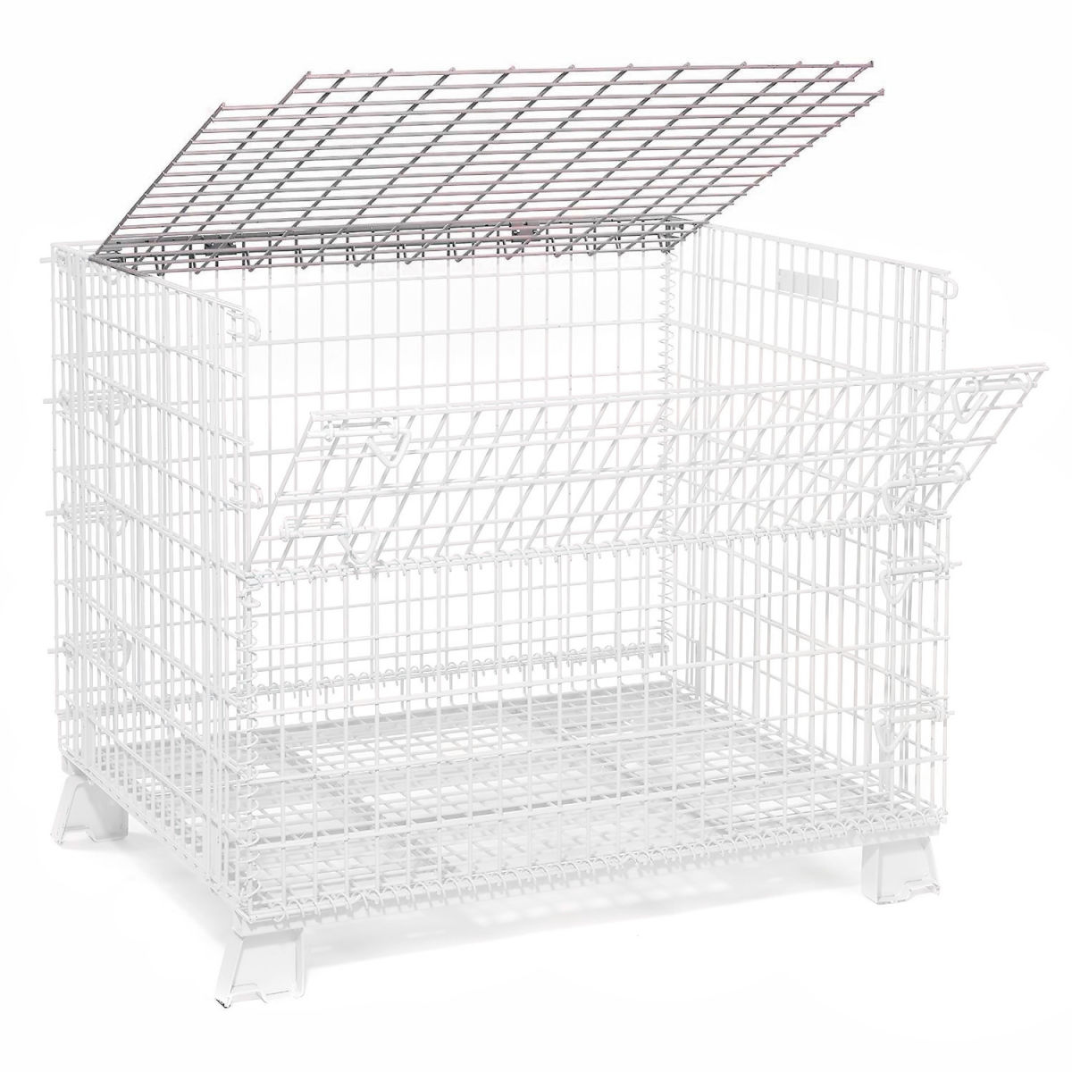 Global Industrial 198CP4 Wire Lid Only for 32 x 20 in. Folding Wire Container - Gray