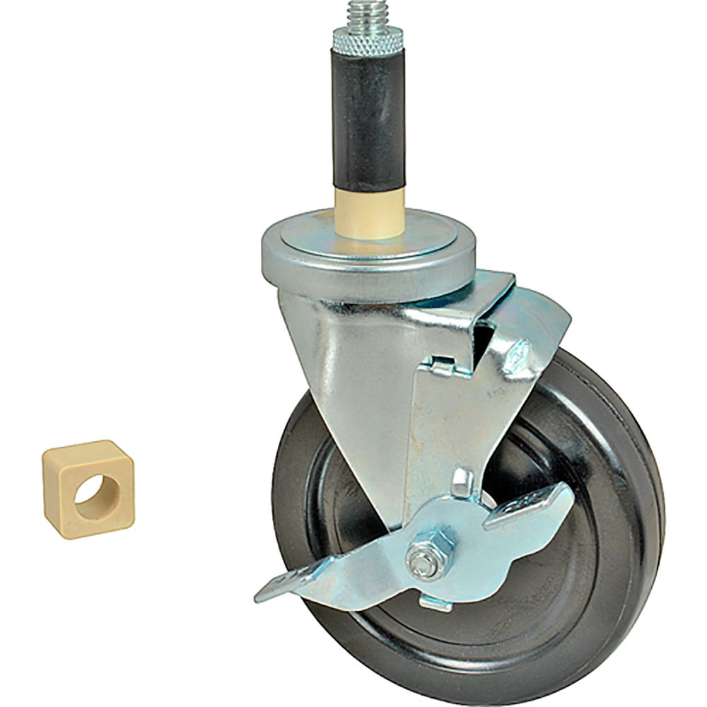 B2950891 5 in. Black Wheel Caster with Brake - L Style 8009640