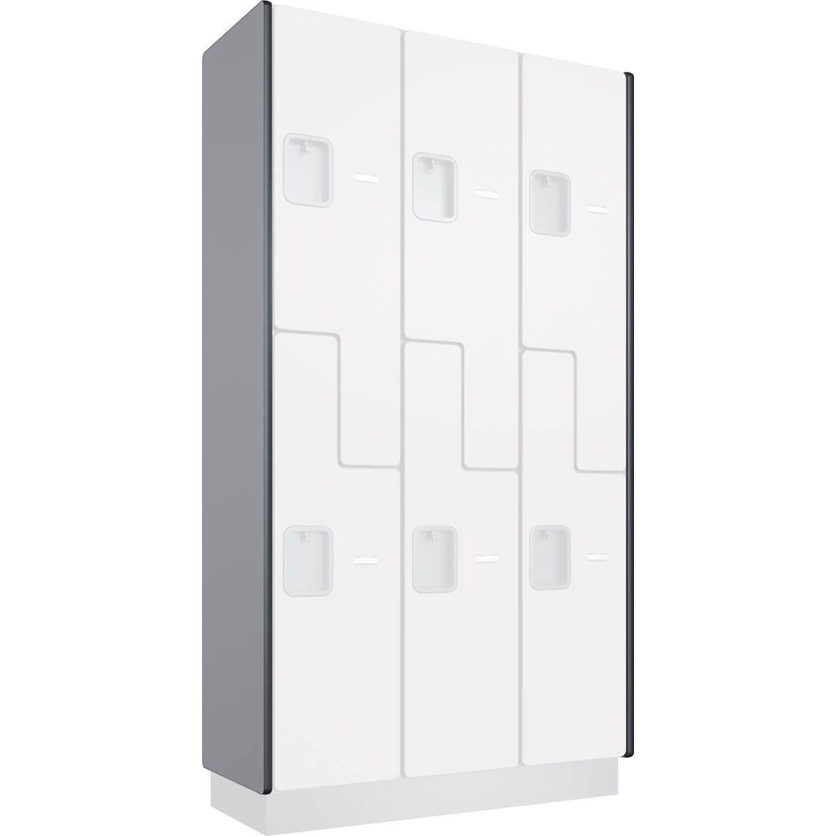 Global Industrial 290630 Optional Side Panel for Wood Lockers - Gray