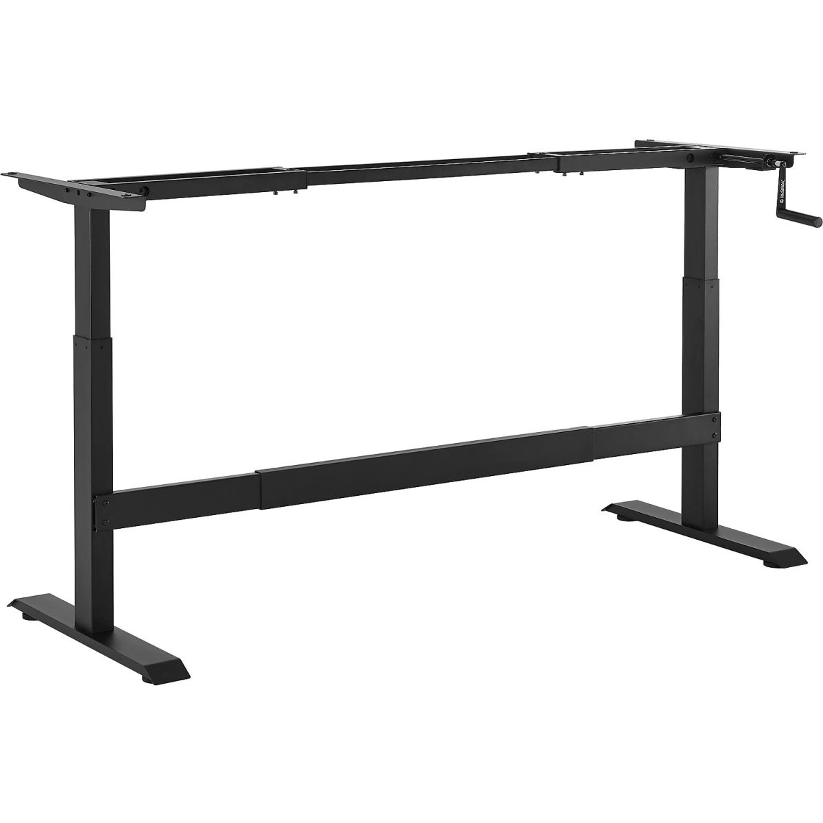 Global Industrial 493780BK Workbench Frame & Leg Kit for 48-60-72 Manual Hand & Crank Adjustable Height - Black