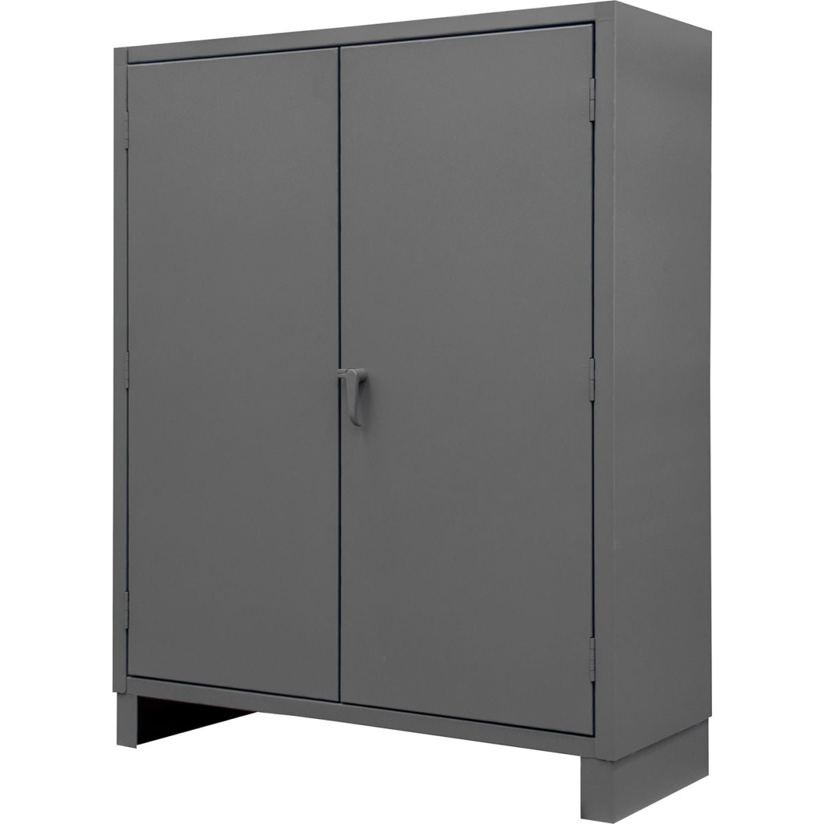 Global Industrial B2682416 HD Combination Cabinet with 5 Shelves 12 Gauge 48 W x 24 D x 78 H in. - Gray