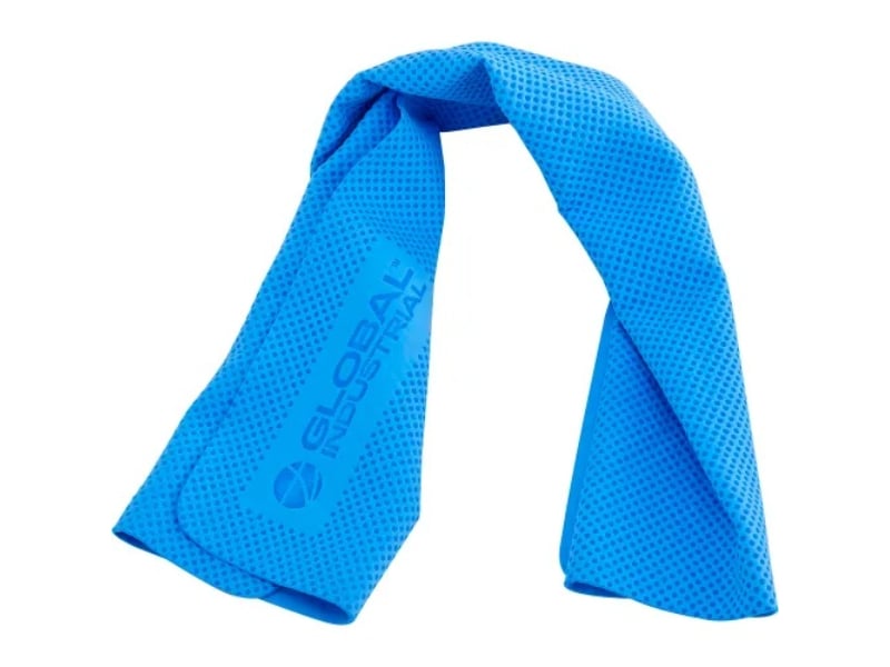 Global Industrial B3181511 Cooling Towel 29.5 x 14 in. W - Blue