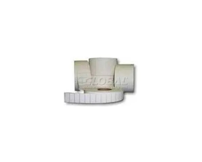 B986390 4 x 2 in. Zebra Perforated Paper Labels, White - 1 in. Core & 5 in. OD - Pack of 6