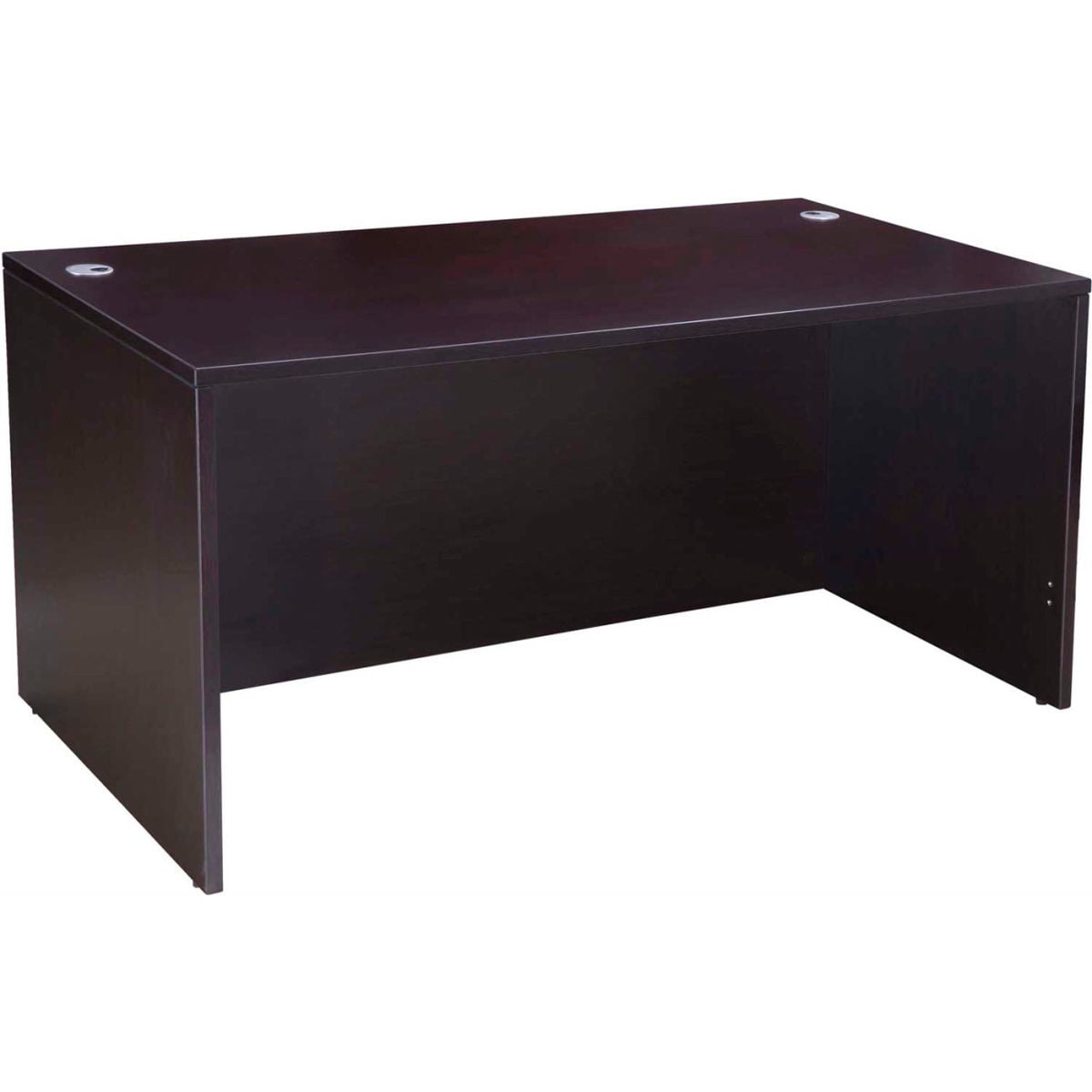 60in. x 30in. Mocha Desk Shell - Rectangle - Durable Laminate Finish