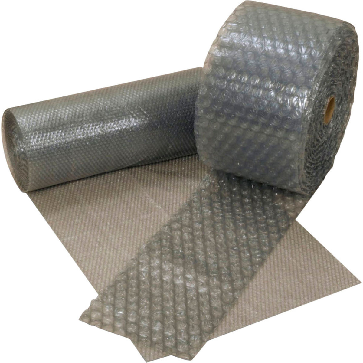 B3204052 90 Percent Recycled Perforated Air Bubble Roll, 12 in. x 375 ft. x 0.31 in. Bubble - Gray - Pack of 4