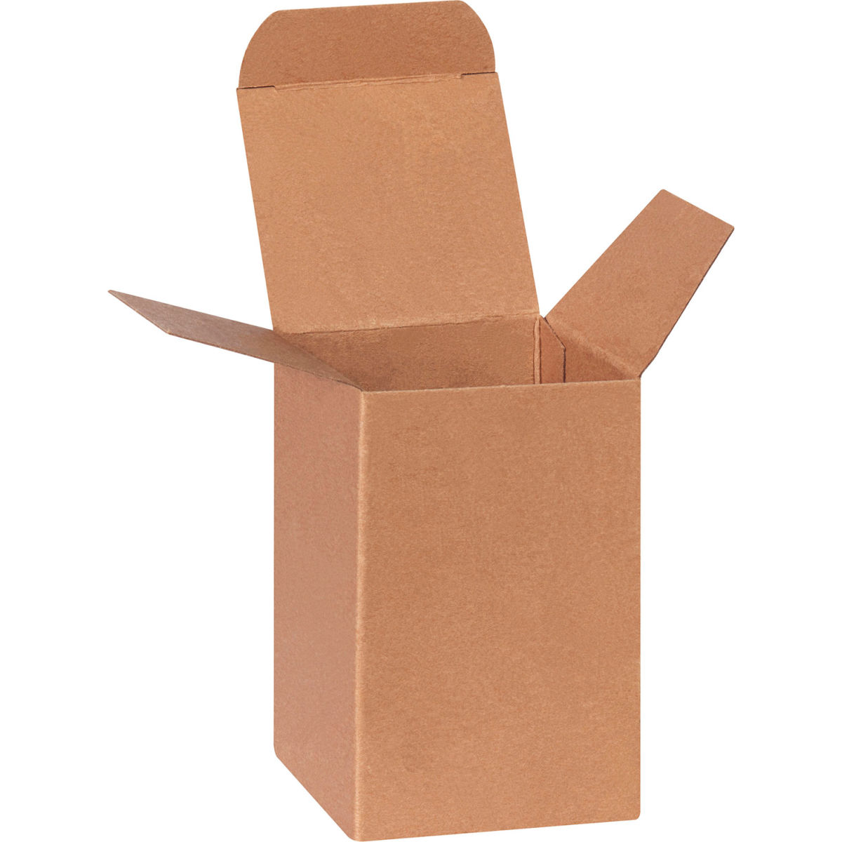 B3203848 Heavy Duty Reverse Tuck Folding Cartons, 2.5 x 2.5 x 4 in. Kraft - Brown - Pack of 500