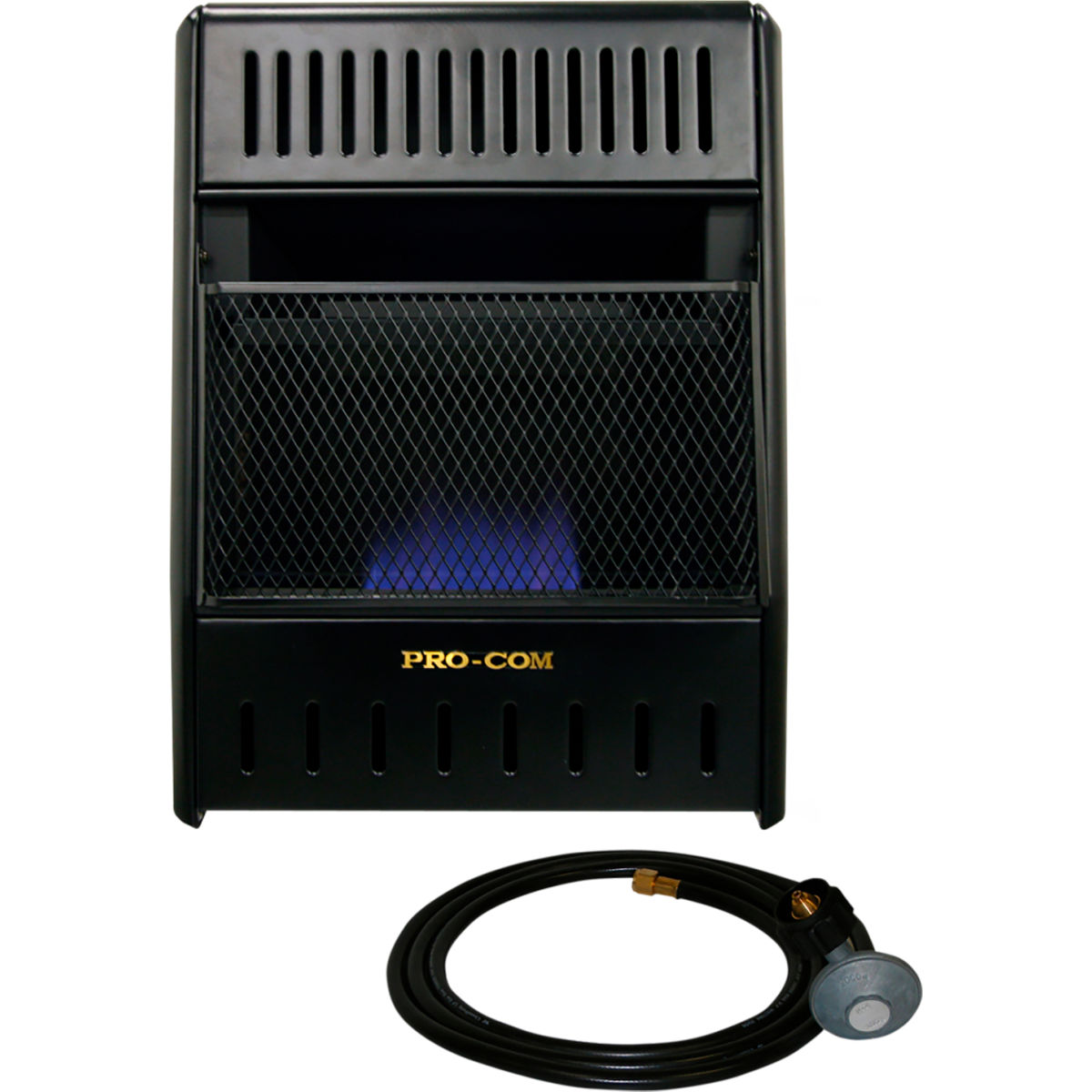 B3082874 Liquid Propane Ventless Ice House Heater, 10000 BTU T-Stat Control - Black