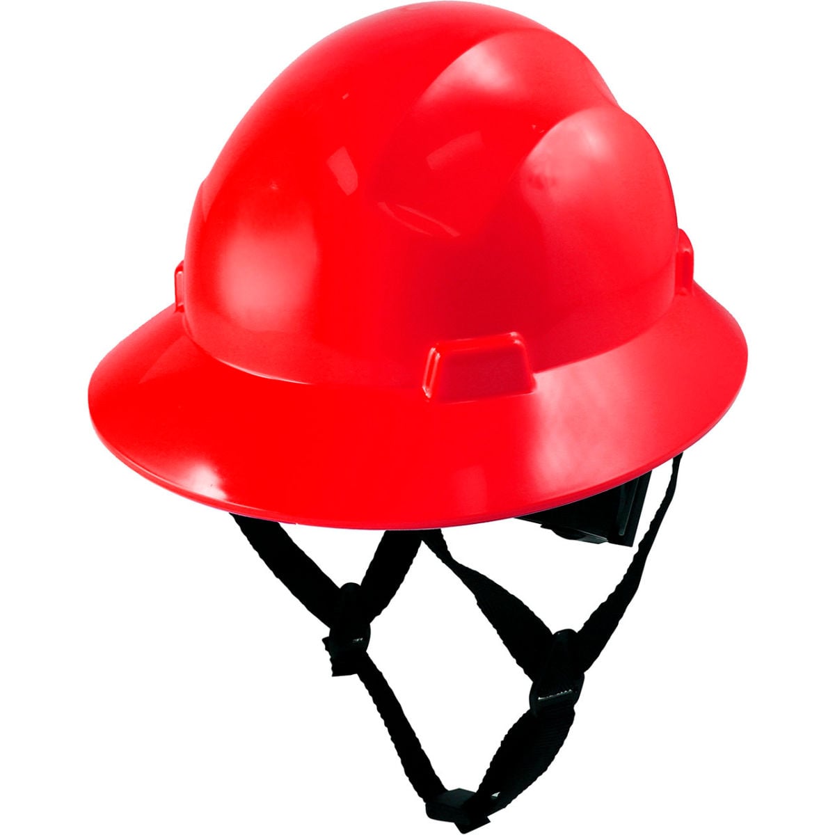 B3179988 Full Brim Hard Hat, 4 Point Ratchet Suspension Non-Vented Class E G Type 1 - Red
