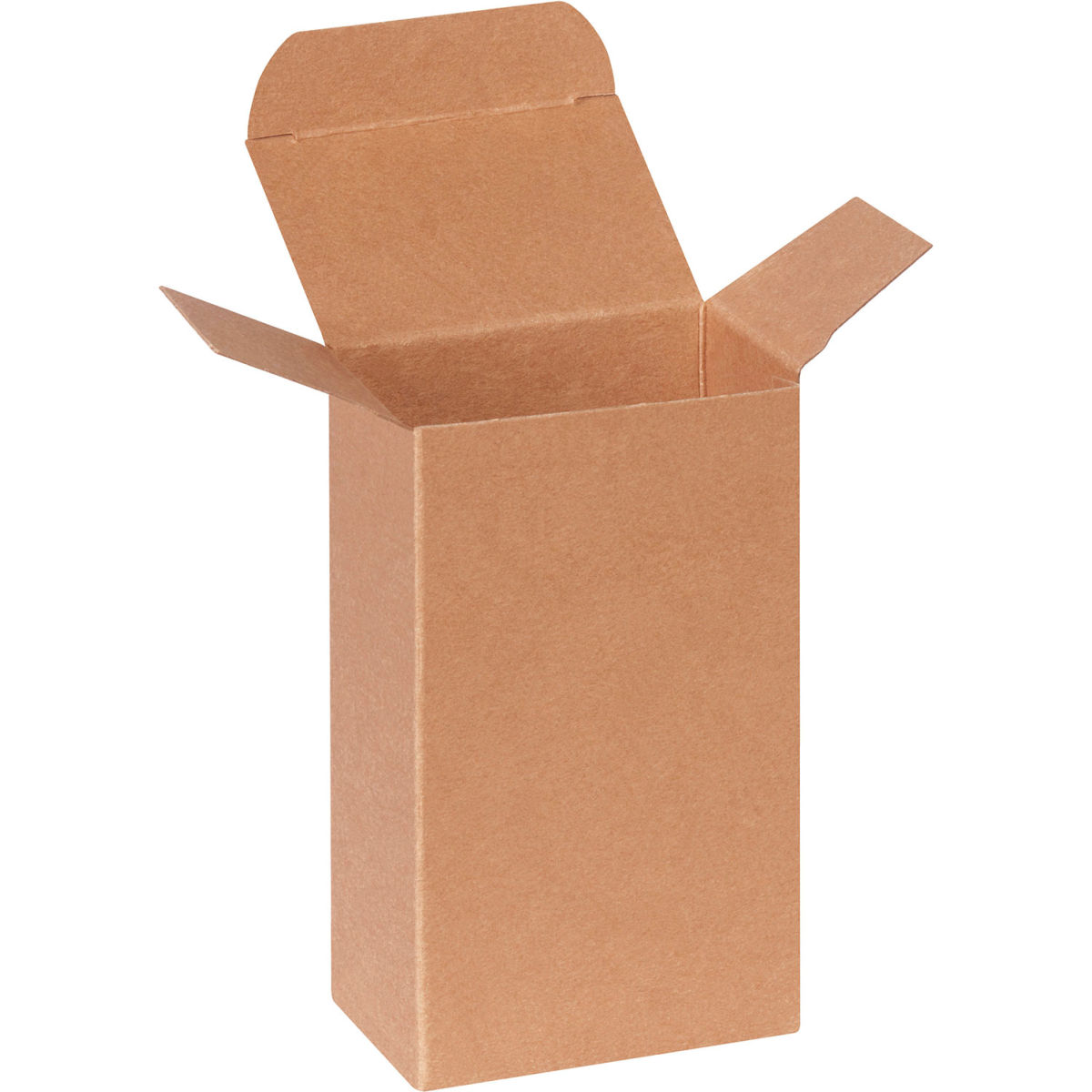 B3203847 Heavy Duty Reverse Tuck Folding Cartons, 3 x 2 x 5.25 in. Kraft - Brown - Pack of 500
