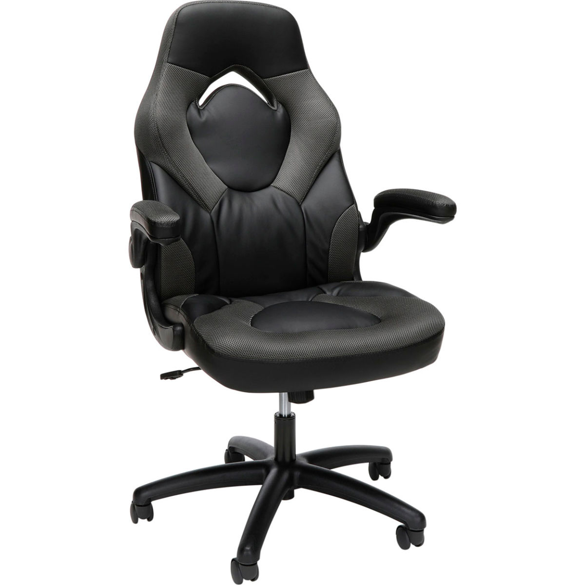3085 Ergonomic Gaming Chair - Black & Gray - High Back - Flip-up Arms